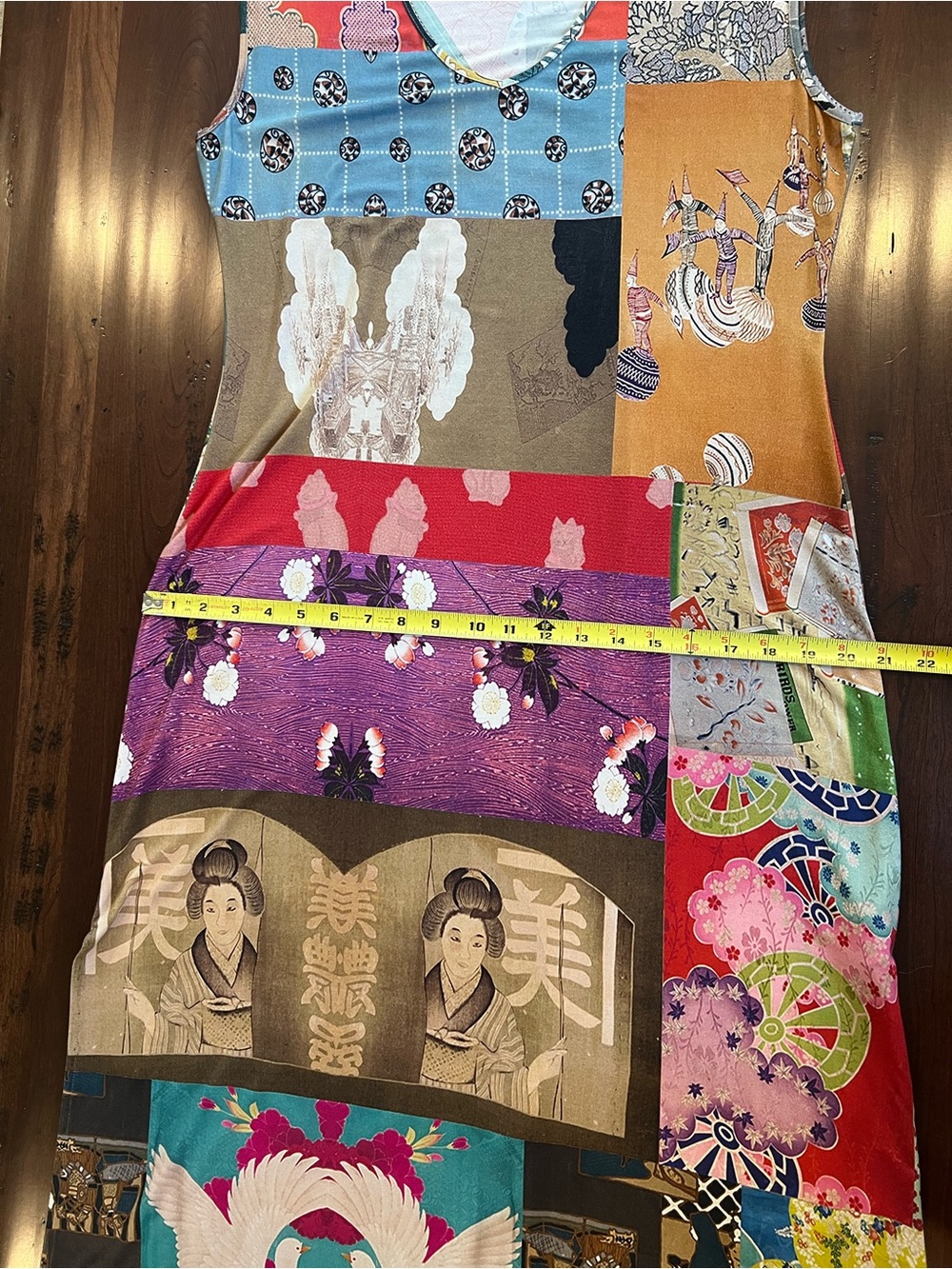 Johnny Was Asian inspired patchwork Dress - Picture 5 of 8